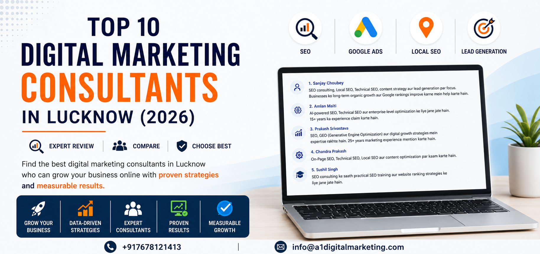 Top 10 Digital Marketing Consultants in Lucknow (2026)